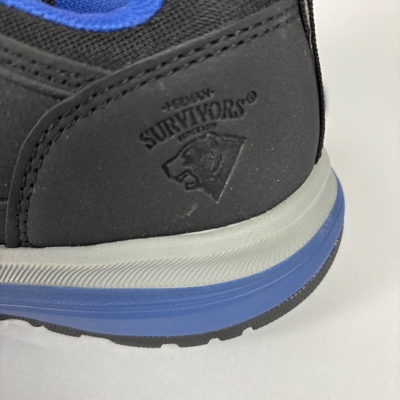 Herman Survivors Men's Cassle Composite Toe Low Profile Work Shoe 9 Black | Blue - Picture 7 of 11